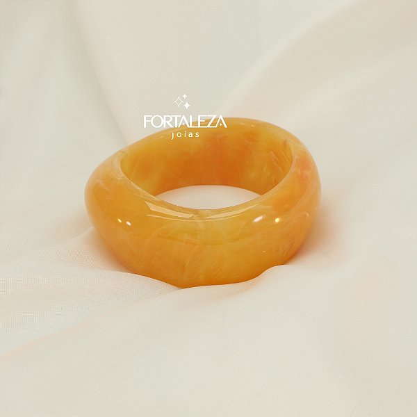 Bracelete Marmorizado em Resina