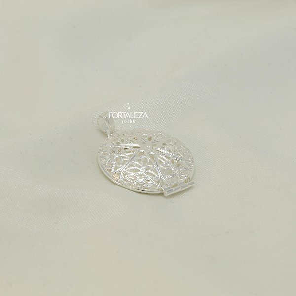 Pingente Relicário Difusor Banhado a Prata