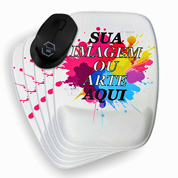 Mouse Pads Ergonômico Personalizados Ambidestro