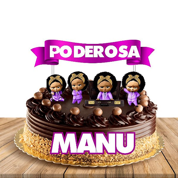 Topo de Bolo personalizado Poderosa Chefinha