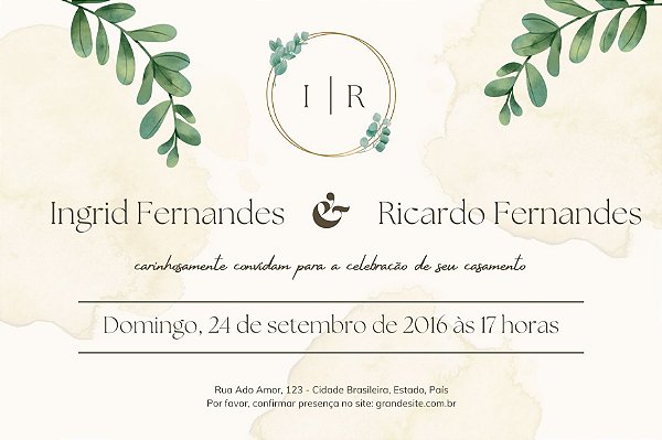 Convite Casamento