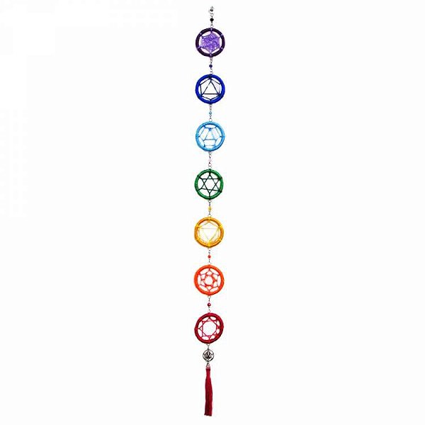 MÓBILE 7 CHAKRAS EM TECIDO - 80cm
