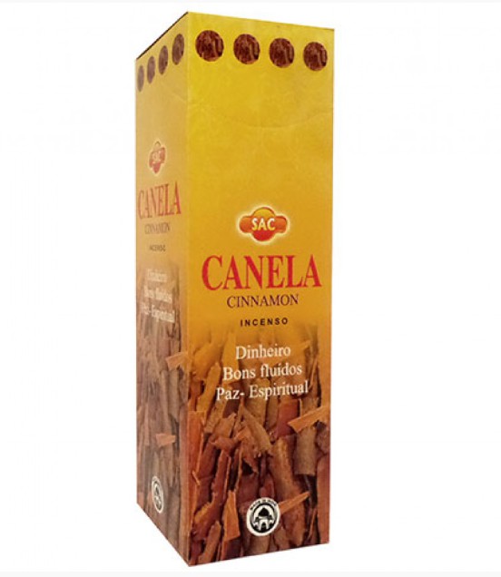 CANELA - INCENSO INDIANO SAC (DINHEIRO, BONS FLUIDOS, PAZ ESPIRITUAL)