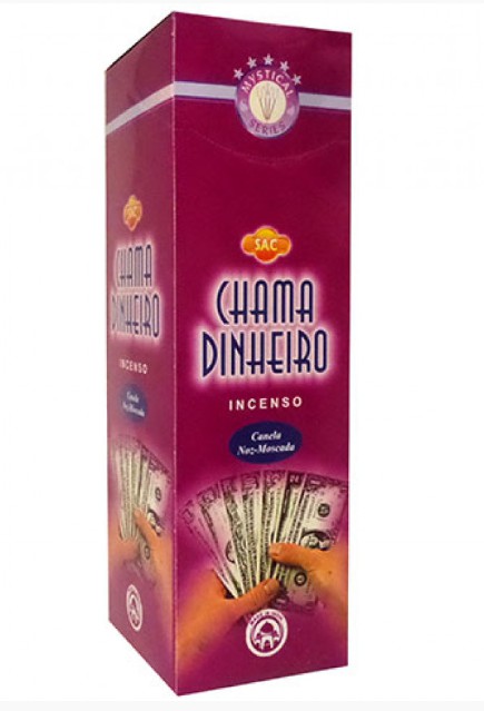 CHAMA DINHEIRO - INCENSO INDIANO SAC (CANELA E NÓS MOSCADA)