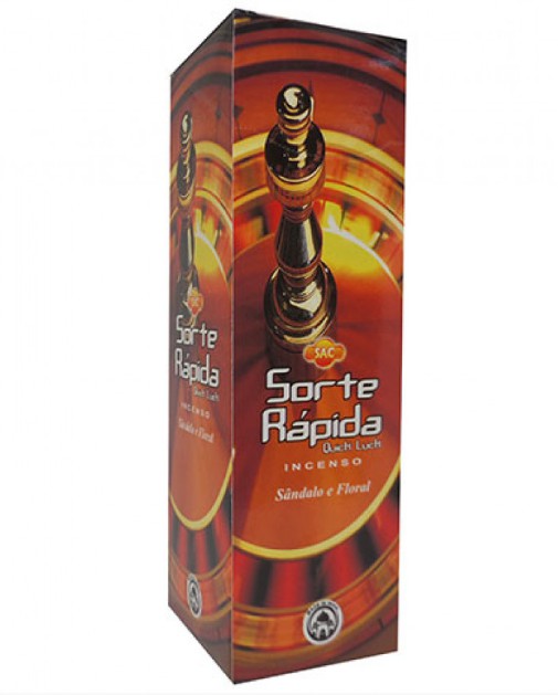 SORTE RÁPIDA - INCENSO INDIANO SAC (SÂNDALO E FLORAL)