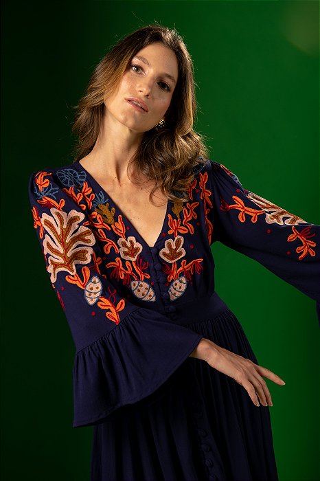 Vestido Jade bordado