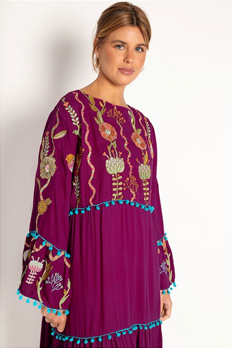 Vestido Ahyla bordado