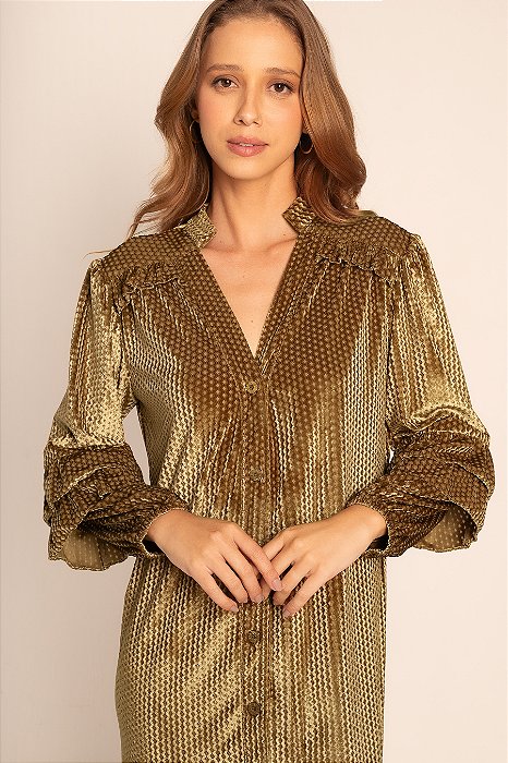 vestido Devoré Antonella  Mascavo