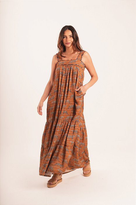Vestido alcinha Luna com lenço