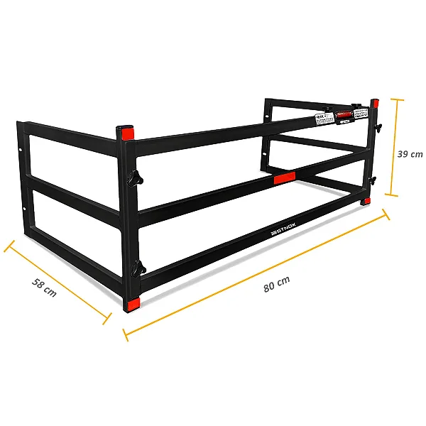 Extensor De Caçamba Renault Oroch 2016 a 2026 Divisor ED Preto