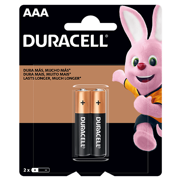 PILHA AAA ALCALINA C/ 2 UNID. DURACELL
