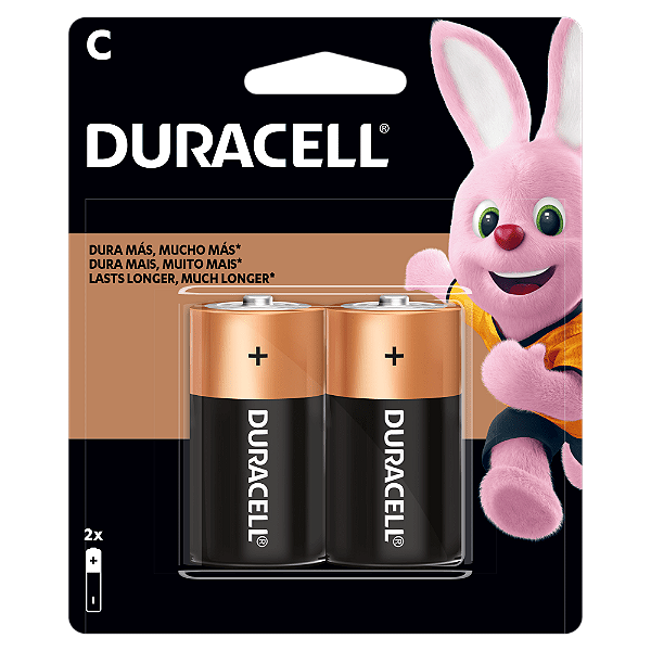PILHA C ALCALINA DURACELL C/  2 UNID.