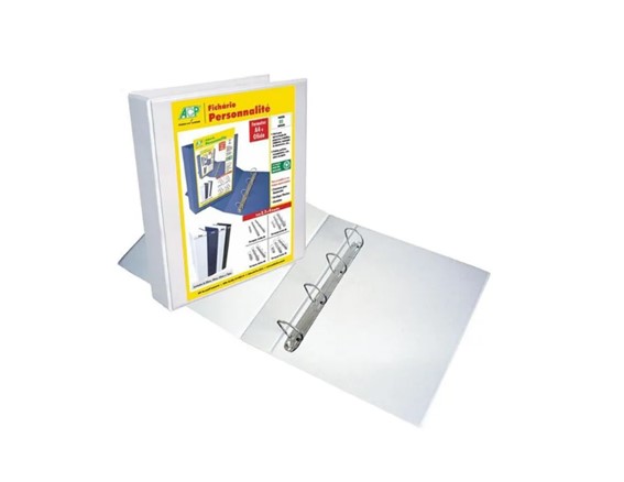 PASTA BRANCA PVC 4 CM 4 ARGOLAS ACP