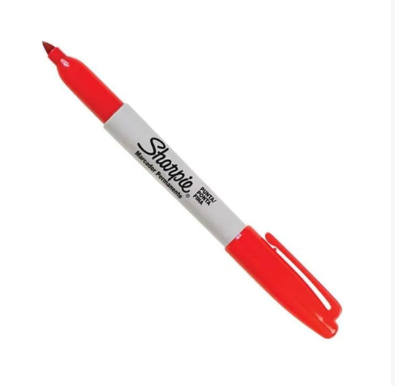 MARKER SHARPIE PONTA FINA 1.0 VERMELHO