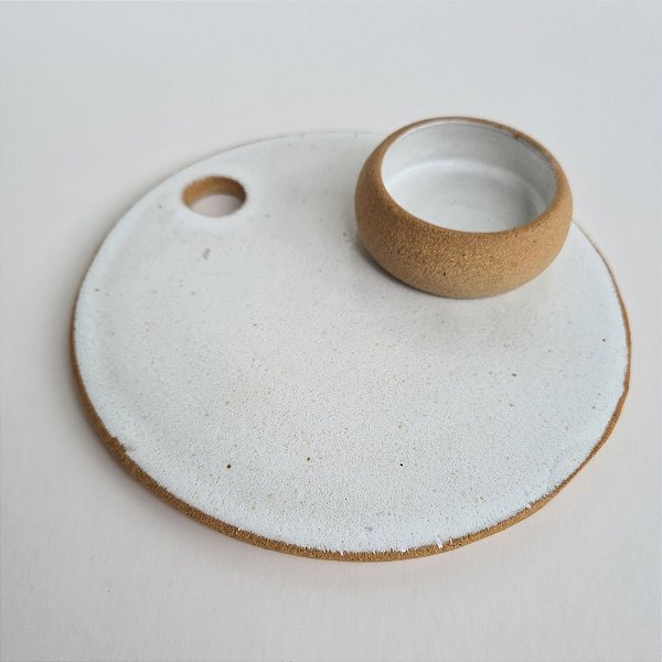 Kit tábua de frios 16cm e mini bowl temperinho 20ml