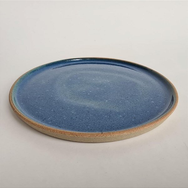 Prato reto 22cm azul
