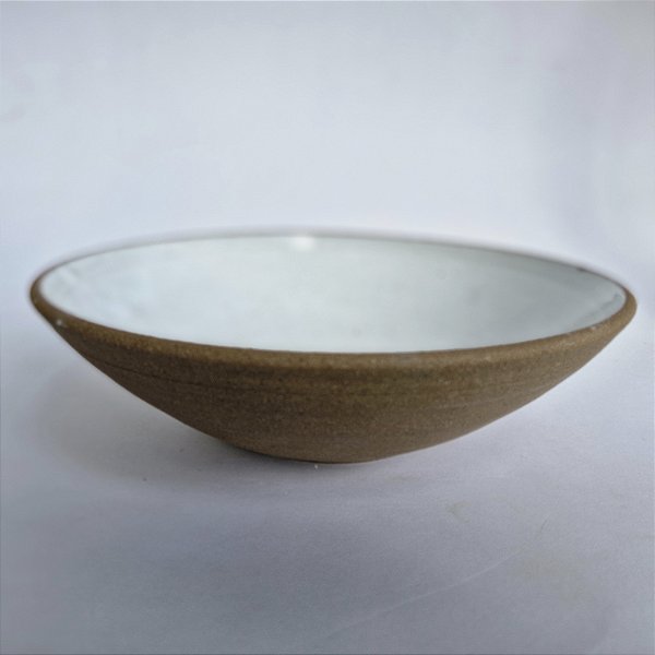Prato meia lua branco para sopas, massas e saladas