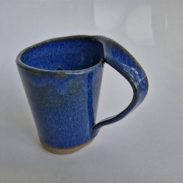 Caneca alça laço 250ml azul