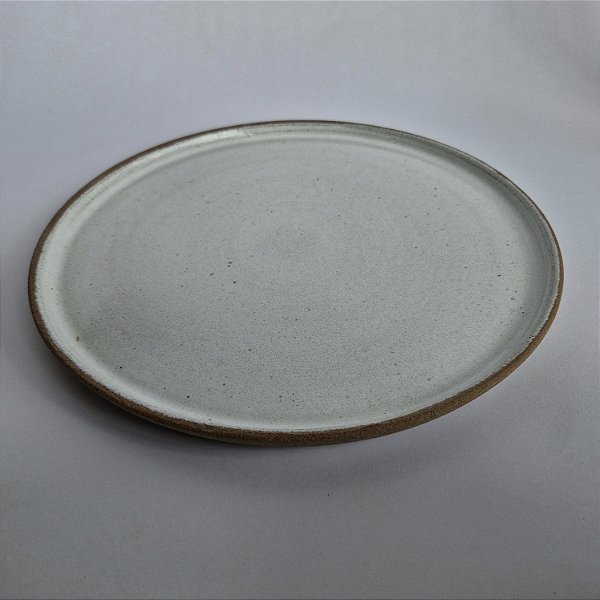 Prato de jantar branco reto 28cm de diâmetro