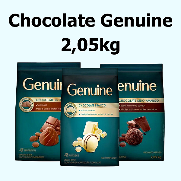 Chocolate Gotas Branco 2,05kg Genuine - CARGILL