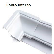 Cantos para moldura PVC Branco Gelo