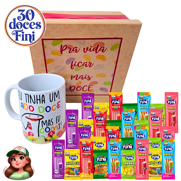 Caixa com 30 doces Fini