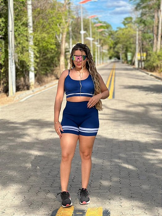 Conjunto Short Canelado Premium Feminino