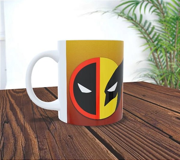 CANECA: DEADPOOL & WOLVERINE - LOGO (VERMELHO)