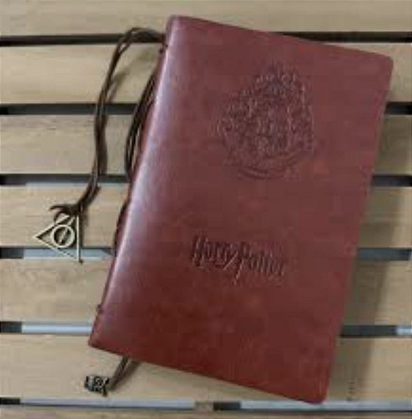 DIÁRIO HARRY POTTER DE COURO (MARROM MAGIA)