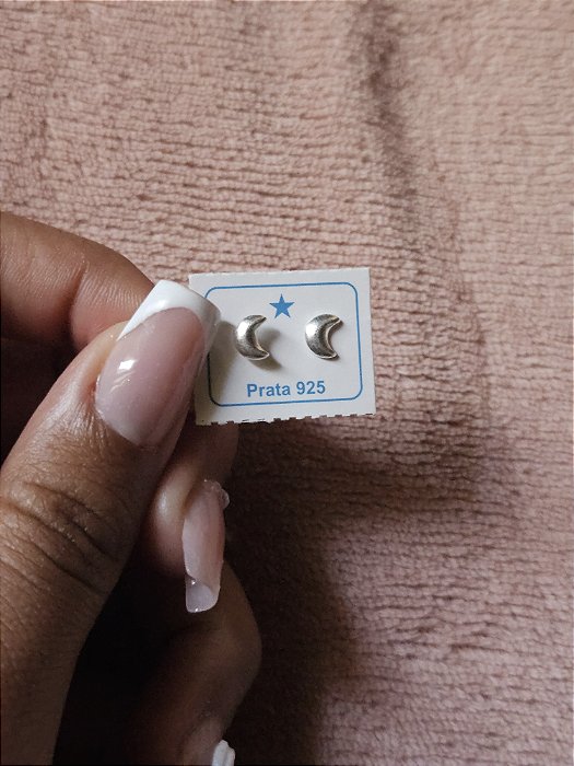 Brinco lua - prata 925