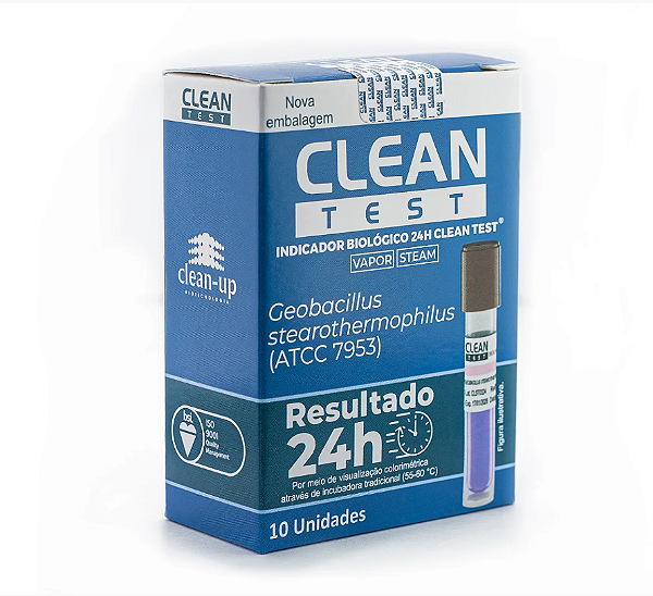 INDICADOR BIOLÓGICO CLEAN-TEST - CLEAN-UP 150 AMPOLAS (15 cxs)