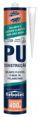 PU Construção Branco Rebotec 400g  - Selante e adesivo elástico para uso geral