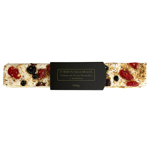 Torrone de Frutas Vermelhas e Amêndoas 100g