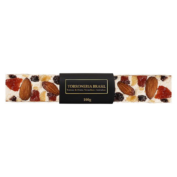 Torrone de Frutas Vermelhas e Amêndoas 100g