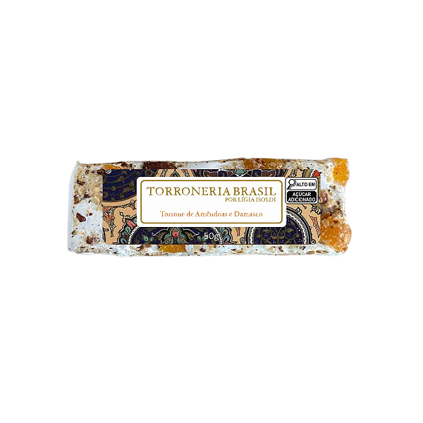 Torrone de Damasco e Amêndoas 50g