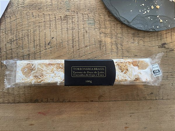 Torrone de Doce de Leite, Castanha-de-Caju e Coco 100g