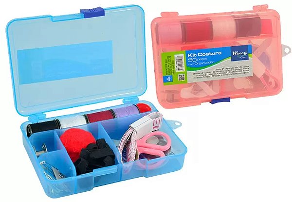 Kit Costura 50 Peças com Organizador - BEE1011