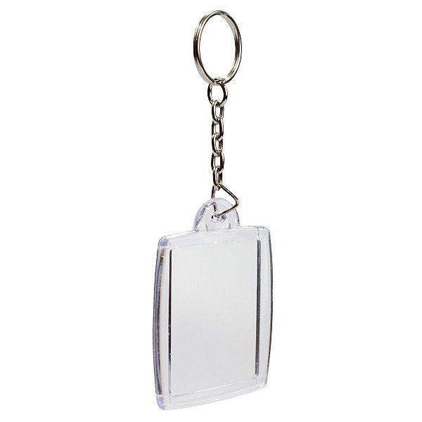 Kit 12 pçs Chaveiro Acrílico Para Foto Porta Retrato 3x4cm - RU44