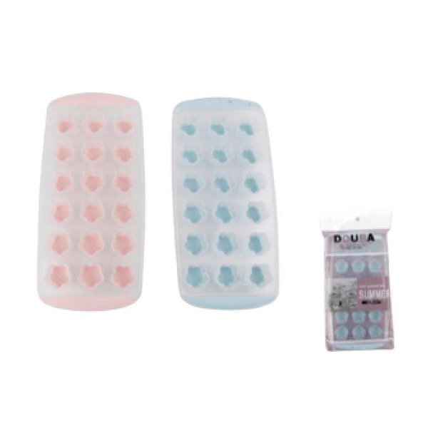 Forma De Gelo Em Plastico Com Fundo De Silicone 24*12cm - FGE-13