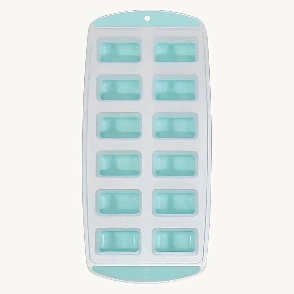Forma de Gelo em Plástico com Fundo de Silicone 24x12cm  FGE-13