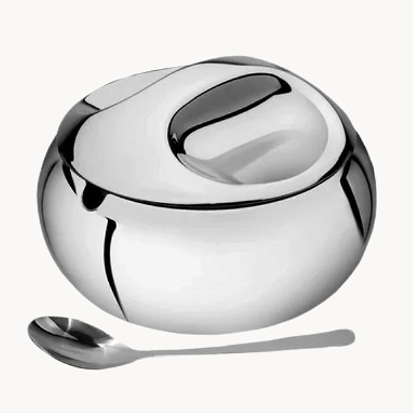 Porta Açúcar Açucareiro Inox De Mesa - AC-01