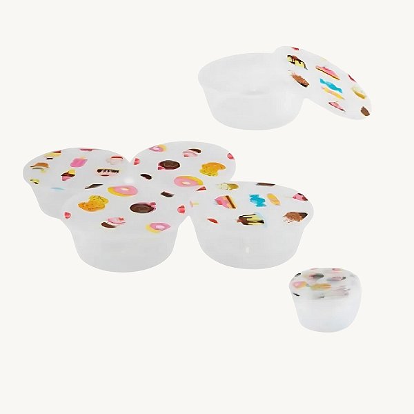 Kit 4 Peças Potes com Tampas para Mantimentos 625ml - PO-11