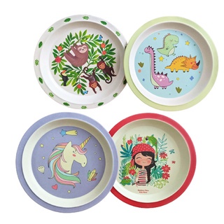 Prato Infantil de Fibra de Bambu para Bebê Criança Divertidos - KRI-61