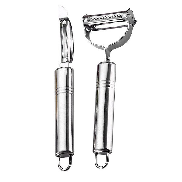 Descascador com 2 Peças em Inox Multiuso - AG4851