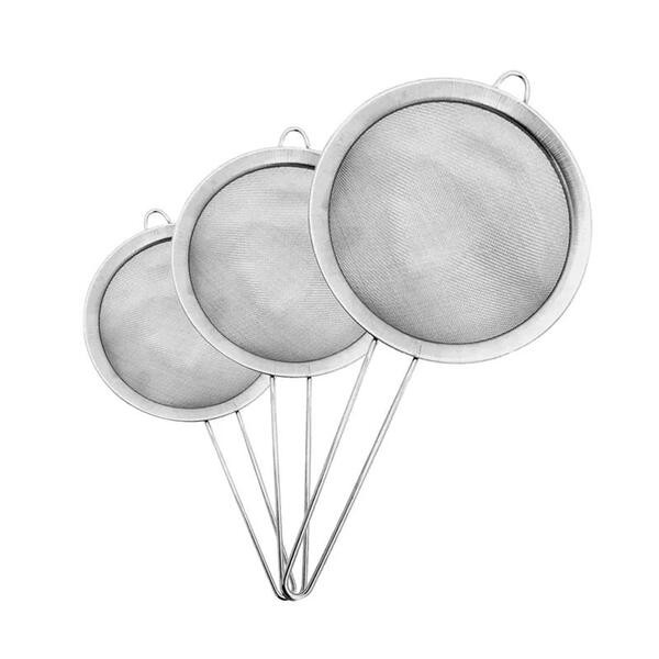 Kit 03 Peneiras Aço Inox 7,8,10cm - D0258 / UCO518