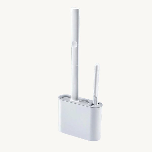 Escova de Silicone Para Limpeza do Banheiro com Suporte - AG3146
