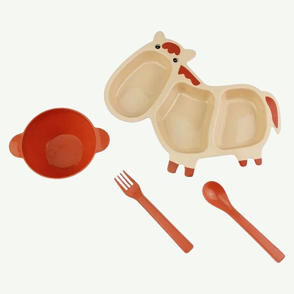 Kit Lanche Infantil Plástico 25x16cm - CK5211