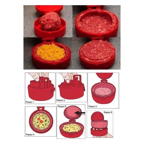 Forma Para Modelar Hambúrguer Recheado - CLA03018