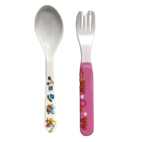 Kit Talher Infantil Colher + Garfo para  Refeições - 54632