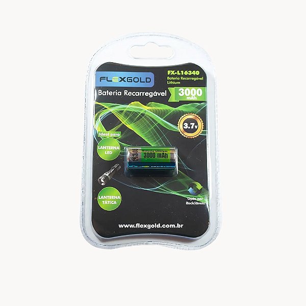 Bateria Recarregável 3000mAh / 3.7V - FX-L16340